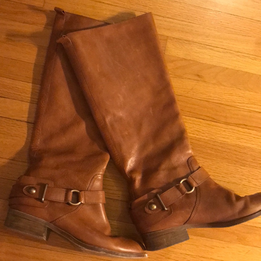 Coach leather boots